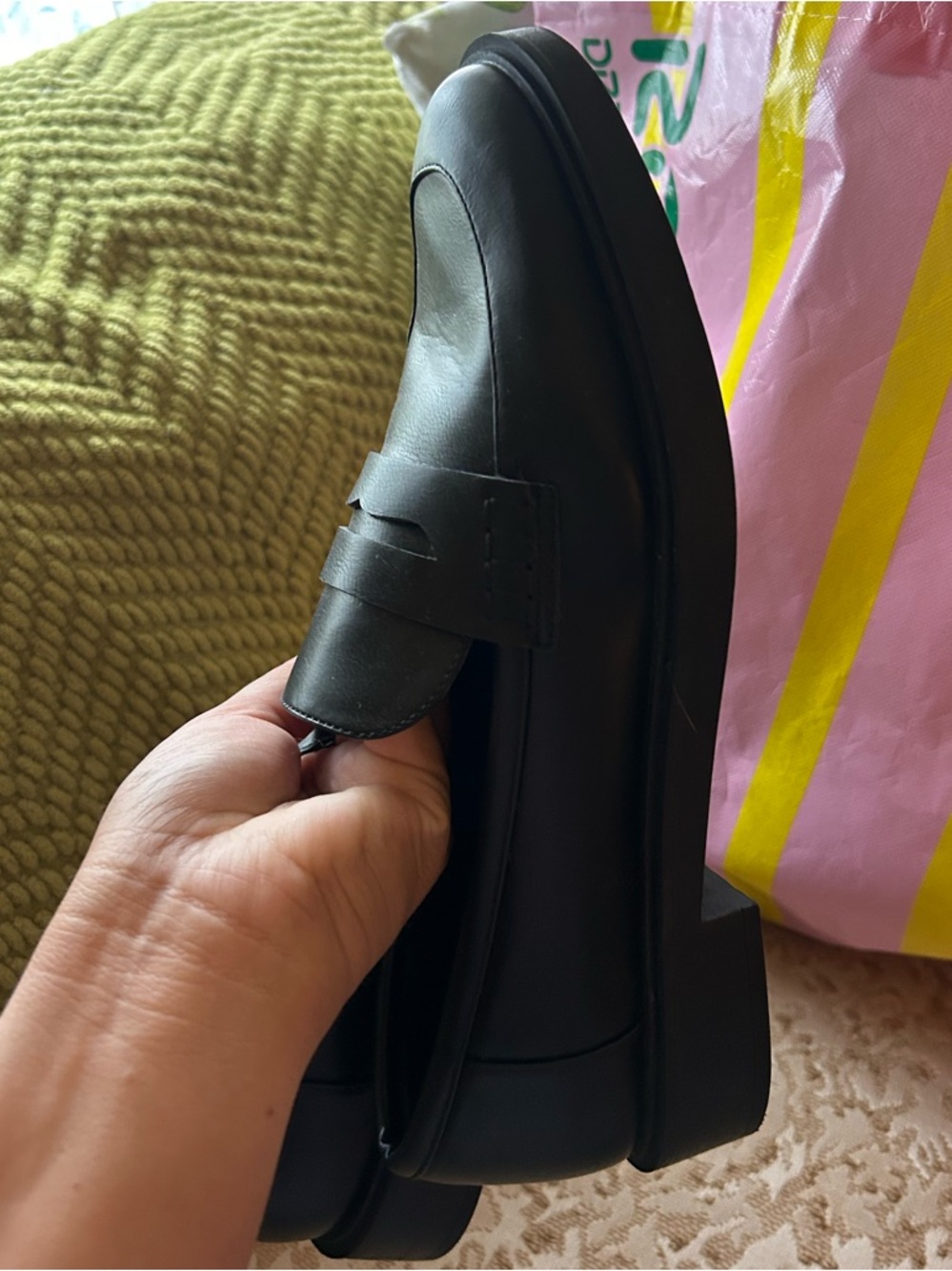 a new day Black Leather Penny Loafers - Picture 5 of 5